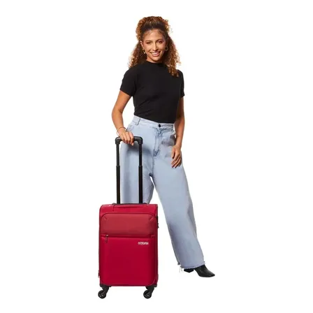 Mala De Viagem Pequena Frankfurt Vermelha Lisa American Tourister