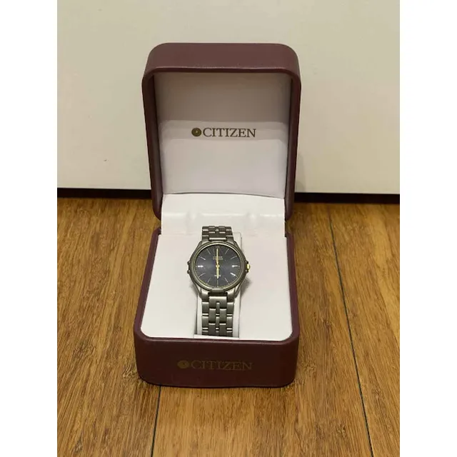 Reloj Citizen Titanium Wr 50 Con Pilas Funcionando