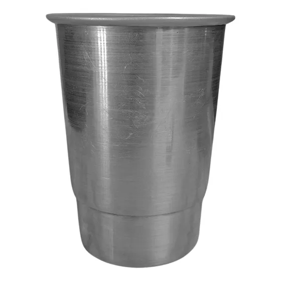 Vaso Aluminio 500ml Para Jarra Un Poco De Ruido Simil Gris