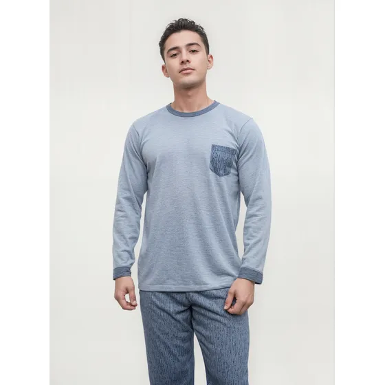 Inga Pijamas Hombre Simple Boy Cobert Line 2 Piezas Melange