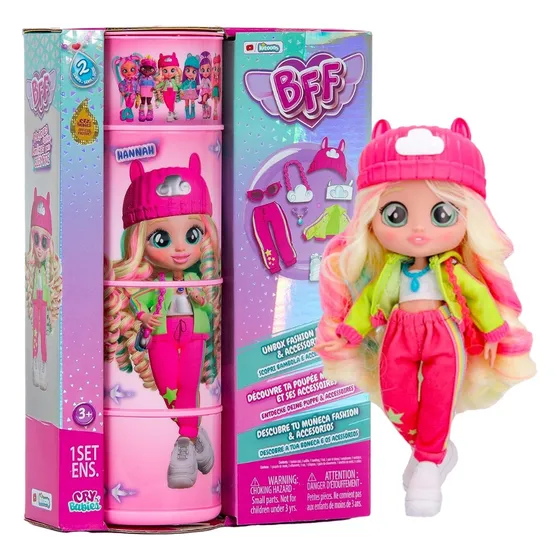 Muñeca Cry Babies Bff Bebe Lloron Con 9 Sorpresas