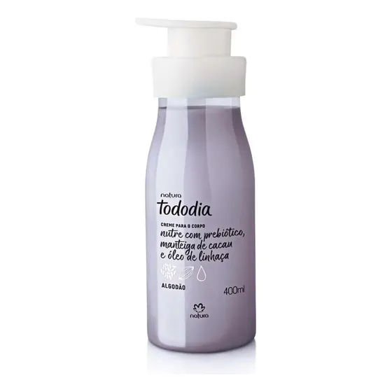 Creme Desodorante Nutritivo para o Corpo Natura Tododia Algodão 400ml
