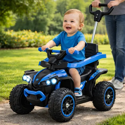 Moto Elétrica Infantil Zuk Toys BMWW 6V Buzina Luzes Azul