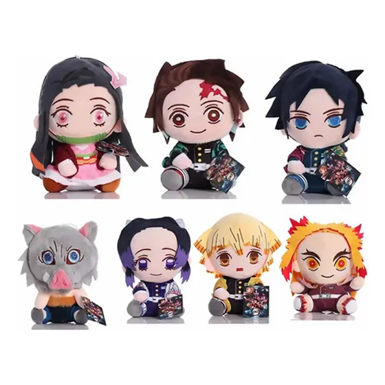 7 Peluches Demon Slayer: Kimetsu No Yaiba 20cm, Regalo Niños