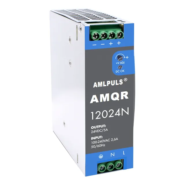 Fuente Voltaje Industrial 24v Dc 5a 120w Riel Din Aml Puls