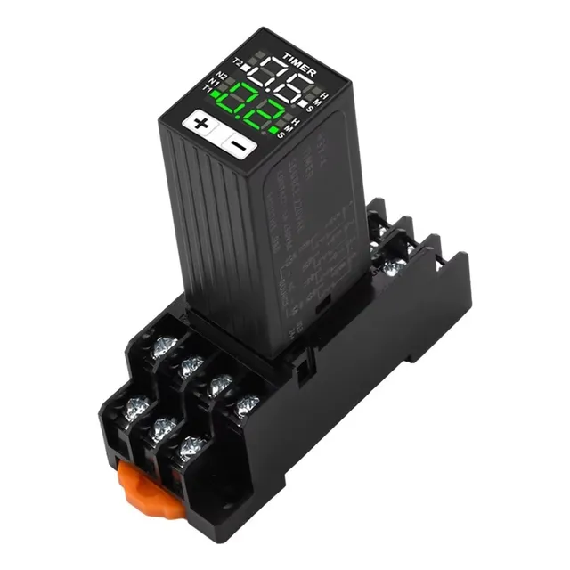 Timer Relay Relevador 24v Dual Digital 4 No 4 Nc