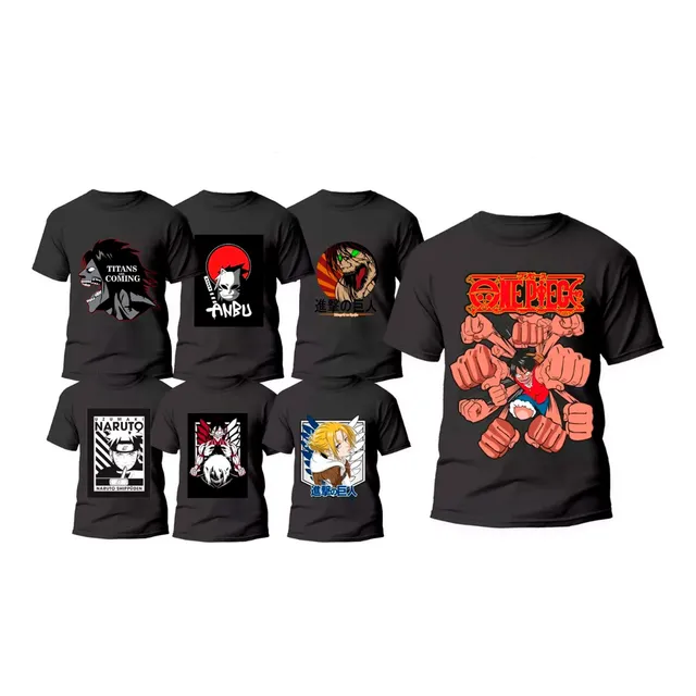 90 Plantillas Anime Geek Playera Sublimar, Pdf, Vectores