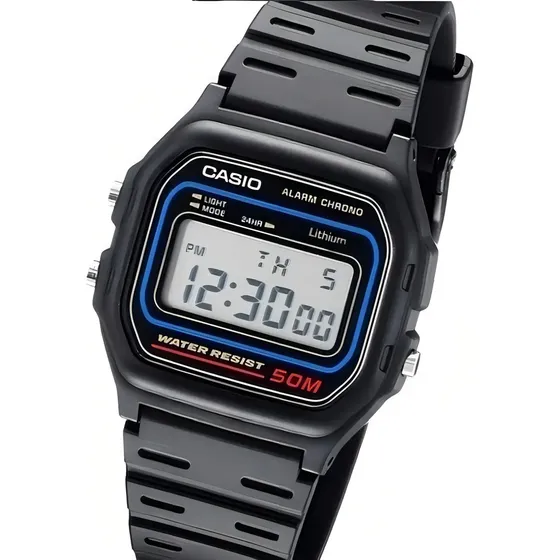 Relógio Casio Masculino Digital Preto de Resina W-59-1VQ