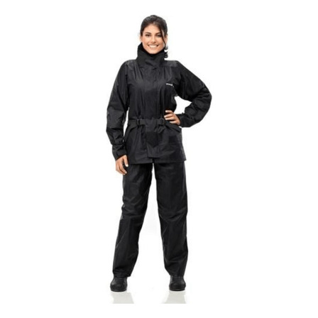 Capa De Chuva Pantaneiro Luxo Feminina Tamanho G Preta Capa De Chuva Pantaneiro Luxo Feminina Tamanho G Preta