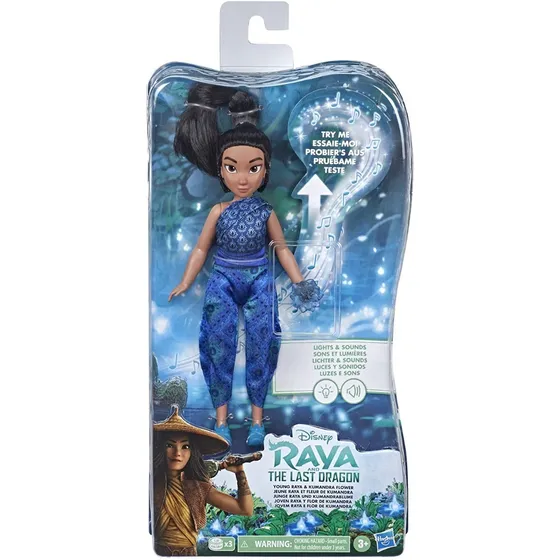 Muñeca Raya Disney Ultimo Dragon Flor Kumandra Luz Y Sonido