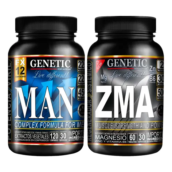 Más Testo Vigor Sex Zinc Magnesio Vitaminas Man Zma Genetic