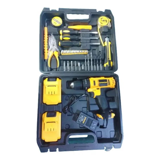 Taladro Percutor Inalámbrico Recargable 2 Baterías