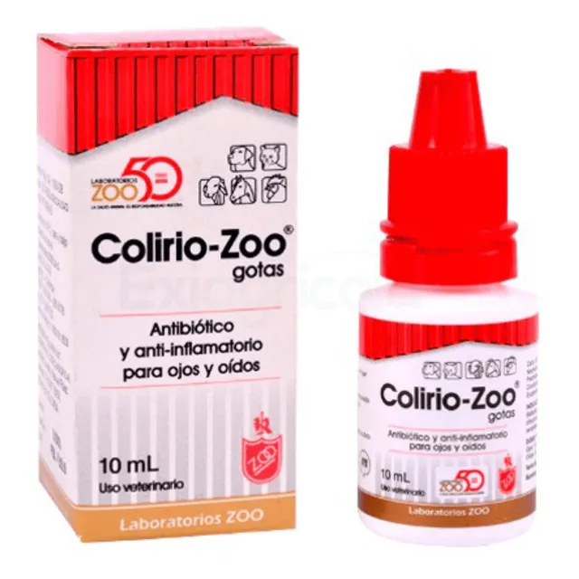 Gotas Oftalmologicas Mascotas Colirio Zoo Antibiótico 10 Ml