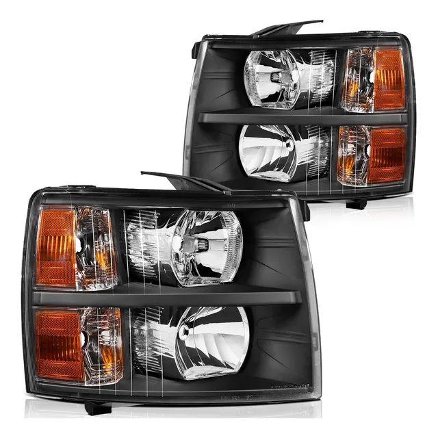Faros De Silverado Fondo Negro 2007-2014