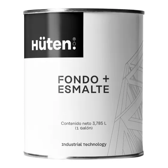 Fondo Esmalte Anticorrosivo Negro Ral 9005 Brillante Huten