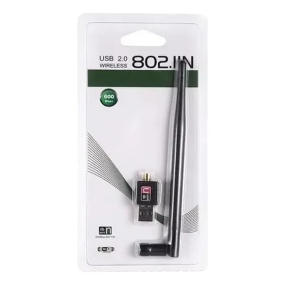 Antena Wifi 20 Dbi Dual Band 5g 600mbps Usb Pc Laptop