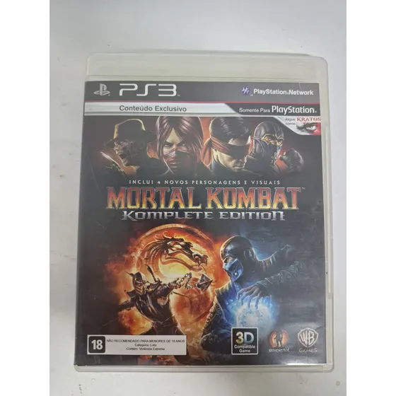 Mortal Kombat Komplete Edition Ps3 Mídia Física Completo
