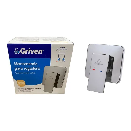 Llave Para Ducha De Baño Monomando 1/2 Agua Fria Y Caliente