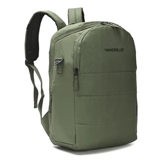 Mochila Matera Portanotebook 35935 Wanderlust Urban Moda Ejecutiva Color Verde Diseño De La Tela Liso