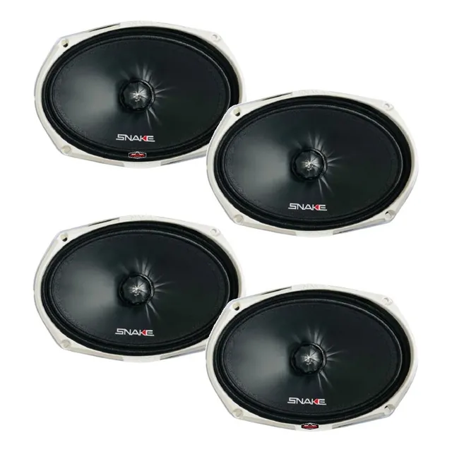 Tipo De Alto-falante Coaxial Snake Snake Esv-200 6x9 Para Carro/caminhonete Cor Branco De 4o 69 X 69cm X 69 X 4 Unidades