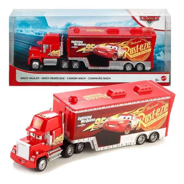 Cars Disney Pixar, Mack Hauler, Gandola Mcqueen  Escala 1/55
