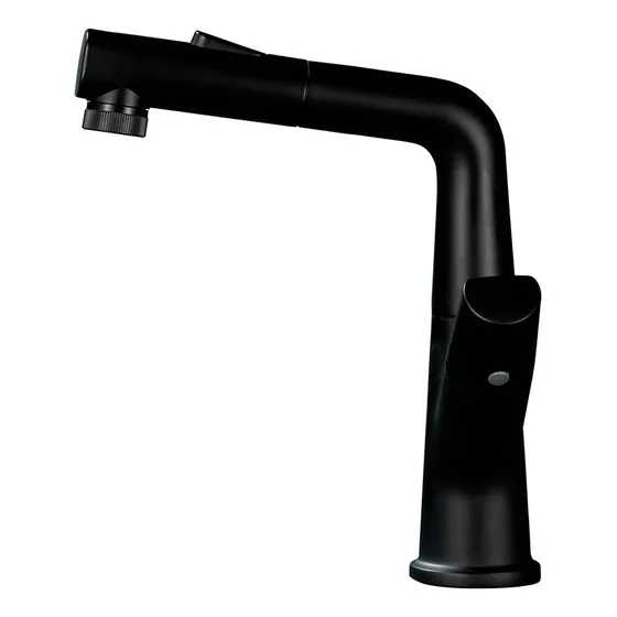 Griferia De Lavamano Grezzo Matte Black Bari