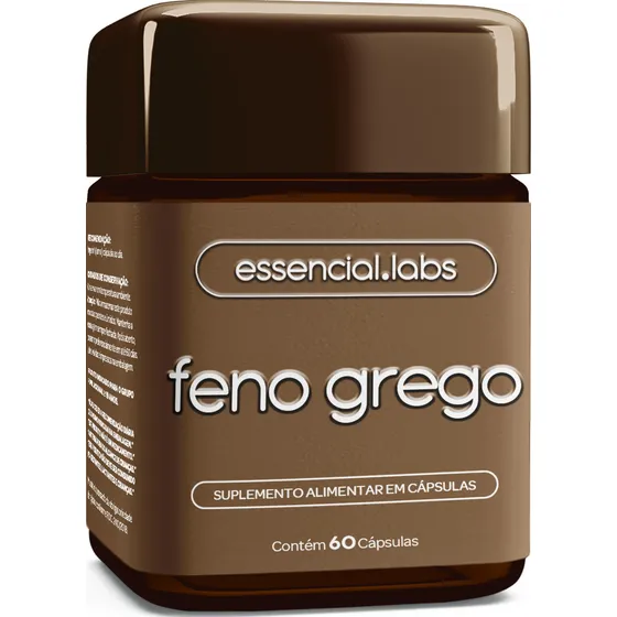 FENO GREGO 450mg - Fórmula Avançada com Máxima Concentração e Pureza - 60 Cápsulas