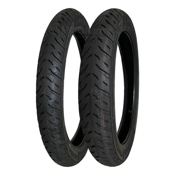 Pneus De Moto Michelin 80/100-18 + 100/80-18 Pilot Street 2