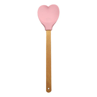 Espátula De Silicona Con Mango De Madera Para Cocina Espátula De Silicona Con Mango De Madera Para Cocina