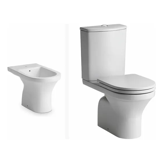 Juego De Inodoro, Mochila Y Bidet. Ferrum Linea Varese