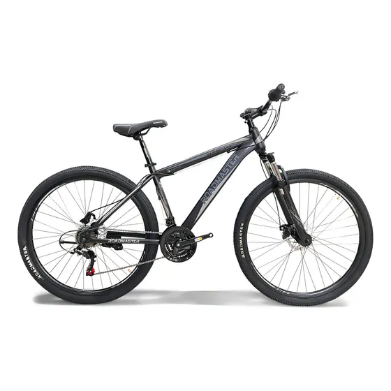Bicicleta Roadmaster Hurricane Rin 29 Todoterreno Cambios Shimano Tourney 21 V Frenos De Disco Mecanico Suspension De Bloqueo Color Negro Gris Talla M