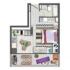 1 dormitorio  |  1 baño