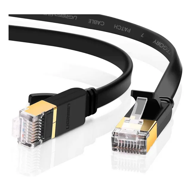 Cable Ethernet Cat7 U/ftp Flat Ugreen Negro 0,5 Metros