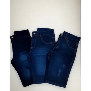 Kit 3 Bermuda Jeans Masculina Basica Lycra Elastano Premium Kit 3 Bermuda Jeans Masculina Basica Lycra Elastano Premium