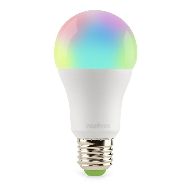 Lâmpada Led Wi-fi Smart Intelbras Ews 410 Cor Da Luz 16 Milhões De Cores Lâmpada Led Wi-fi Smart Intelbras Ews 410 Cor Da Luz 16 Milhões De Cores