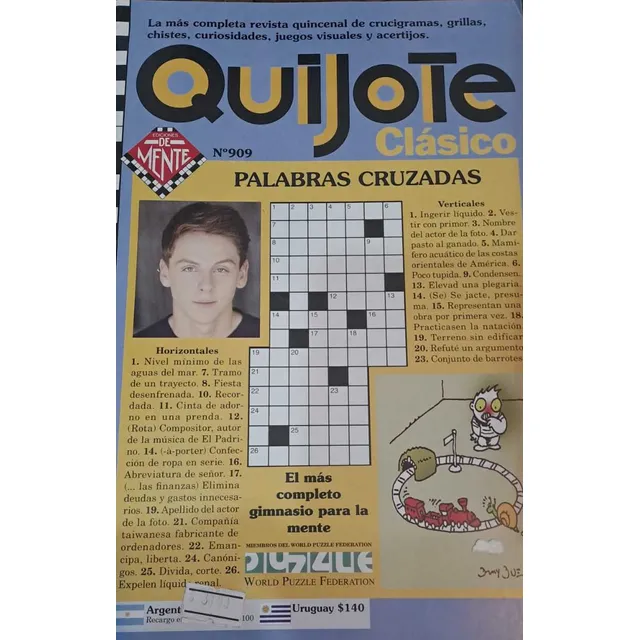 Quijote Clasico Palabras Cruzadas Nro 909