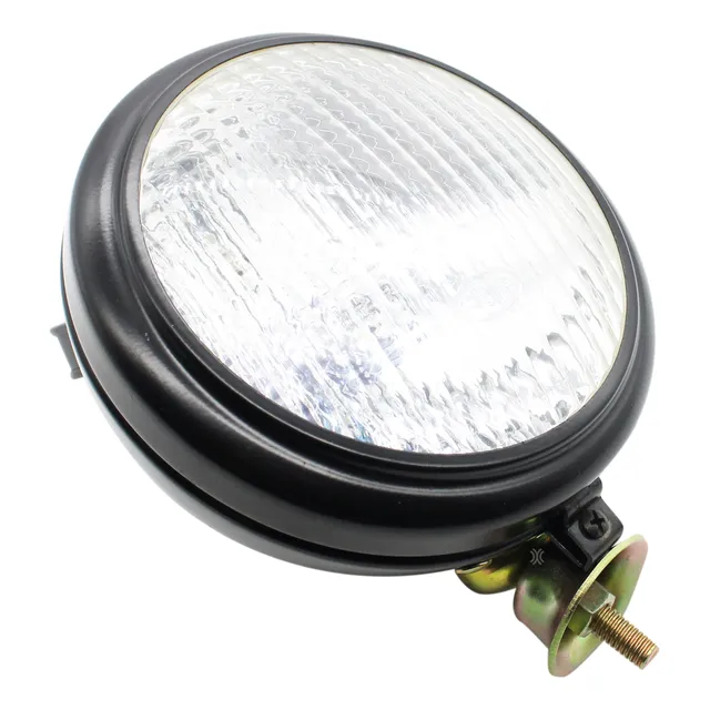 Faro Auxiliar Chapa Negro C/manija Luz Difusa Lampara H3