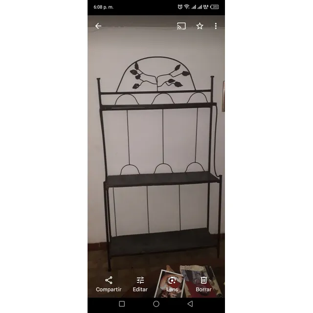 En Venta Estante Hierro Forjado Usado En Buen Estado