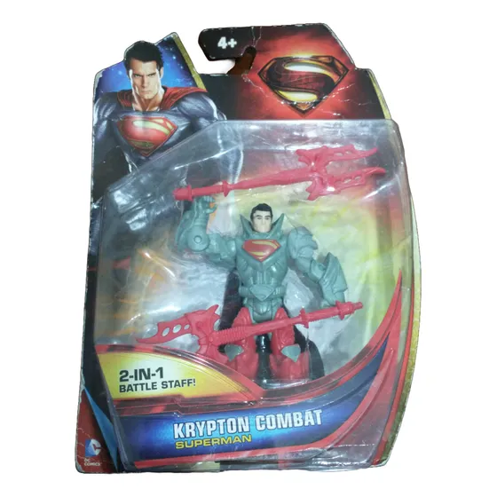 Superman Krypto Combat 2 En 1 Battle Staff Con Armamento