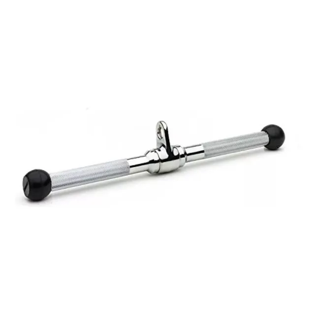 Barra Triceps Recta Centro Movil Agarre Para Polea Get Fit!