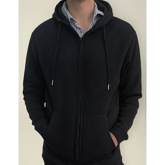 Sudadera Hoodie Basica Casual Con Cierre Capucha Jy51923