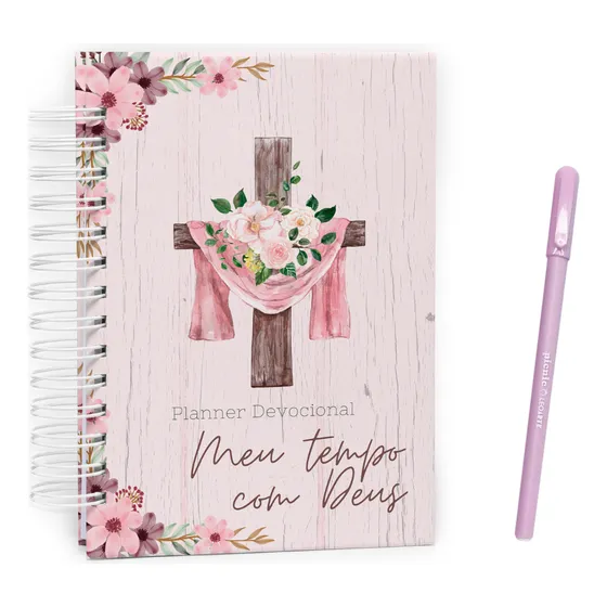 Caderno Devocional Meu Tempo Evangélico - Capa Dura Premium