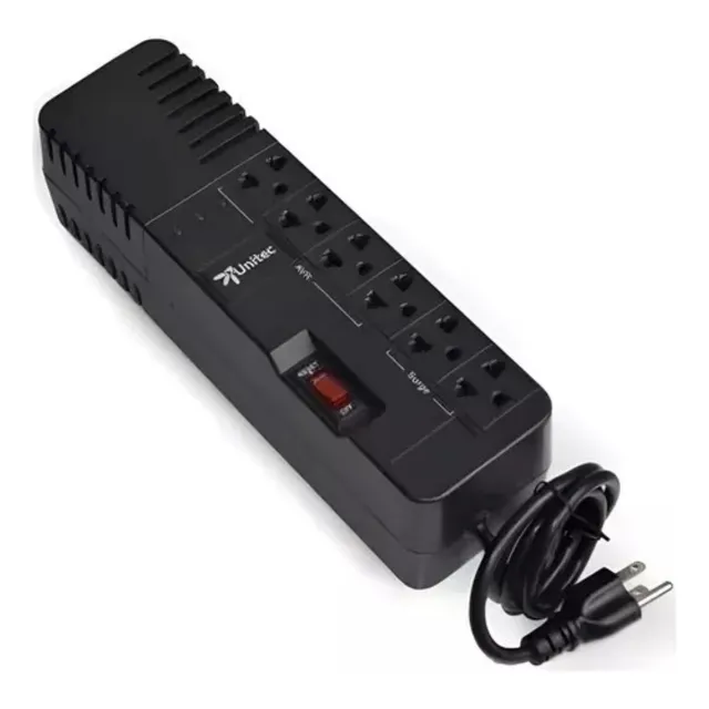 Regulador Voltaje Automatico Unitec 990va/450w 6 Tomas Supre
