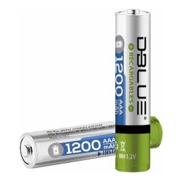 Pack 5 Pilas Recargables A A A Dblue 1200mha