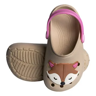 Sandalia Babuche Delicado Papete Menina Infantil Raposa Sandalia Babuche Delicado Papete Menina Infantil Raposa