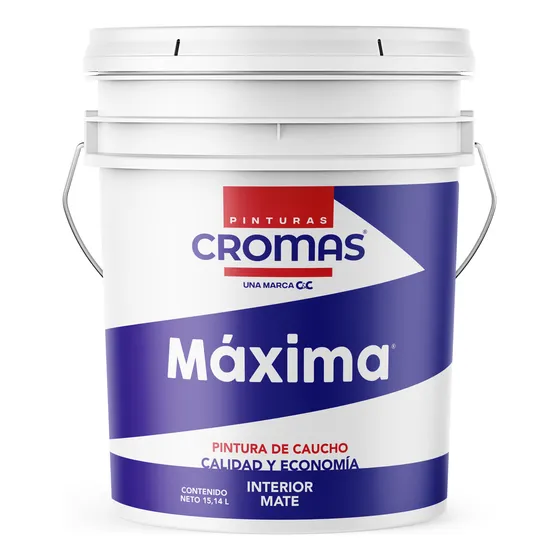 Pintura Caucho Mate Cromas Maxima Cuñete