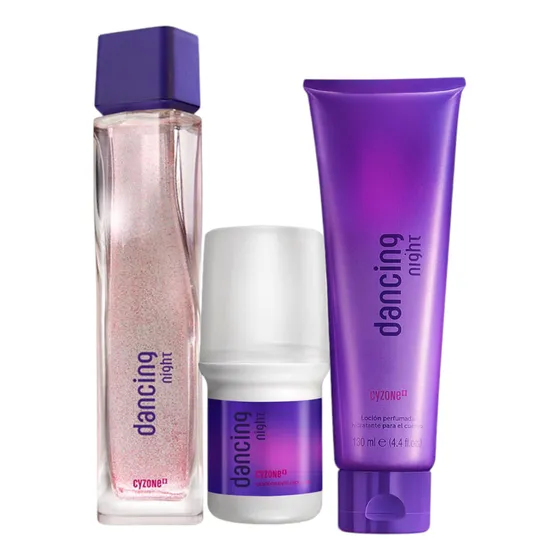 Perfume Dancing Night 90ml+loción Perfumada+desodorante