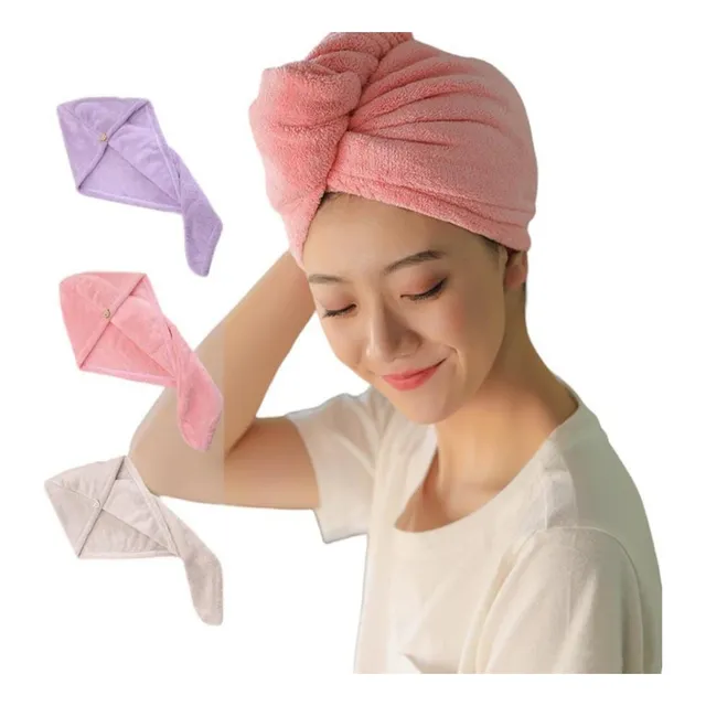 X6 Toalla Para Pelo Turbante Microfibra Para Secar Cabello