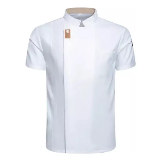 Jaqueta Chef Para Homens E Mulheres Camisa Chef Manga Curta