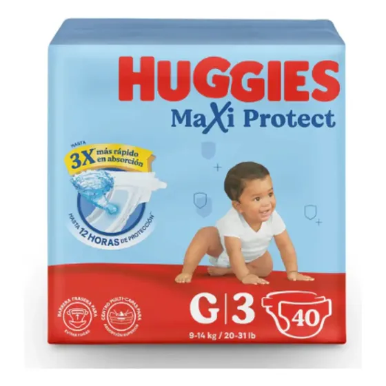 Huggies Maxi Protec Pañales Tallas G, Xg, Xxg Y Xxxg G Sin Género